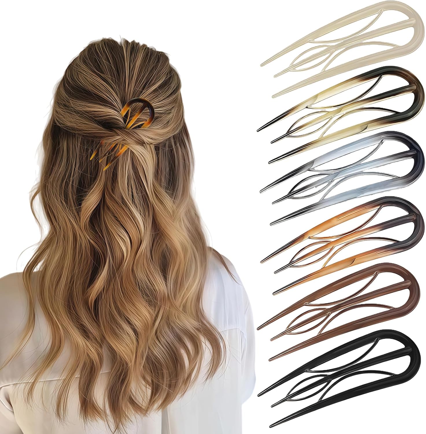 Aucuu Chignon Pince 6 pièces 🎀