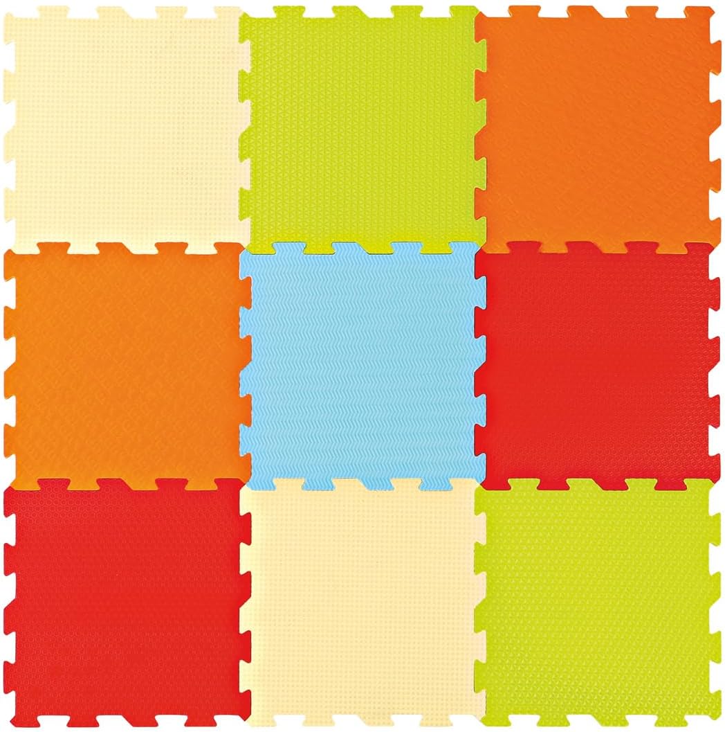 Thumbnail 1 de Ludi 10004 Tapis de Sol Épais pour l’Éveil de Bébé – Puzzle Géant, Couleur Unie