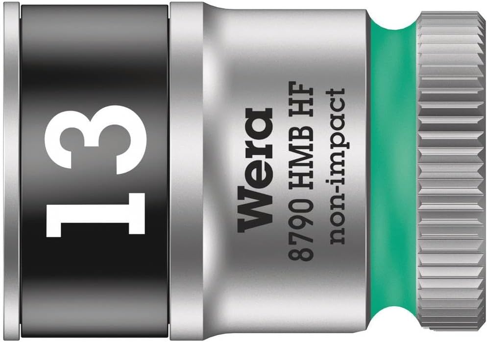 Detalle de Wera 05004930001 Zyklop VDEソケットセット 10mmドライブ・保持機能付き10ピース