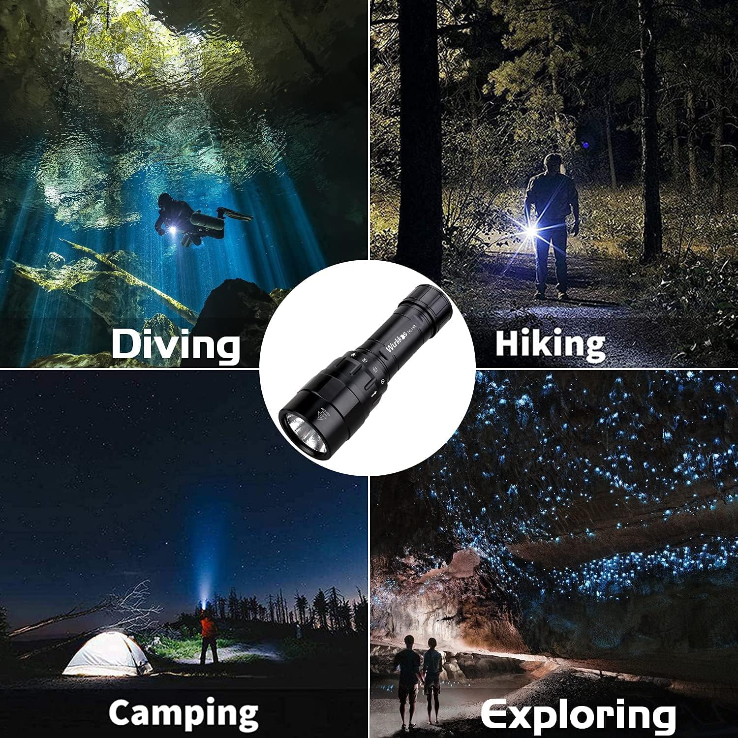 Thumbnail 4 de Linterna de buceo Wurkkos DL10R 4500 lúmenes, IPX8, USB C🔦