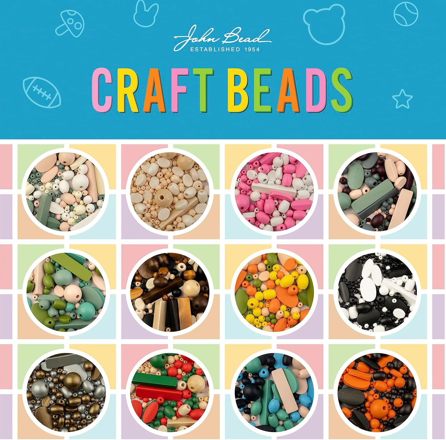 Detalle de John Bead Craft Beads 90g