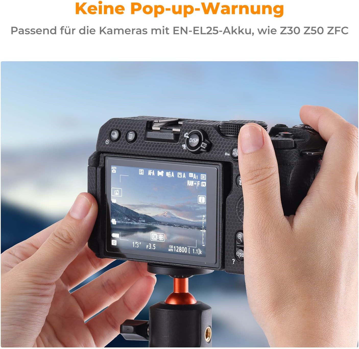 Thumbnail 3 de K&F CONCEPT EN-EL25 1250mAh Akku mit USB-C Direktladeanschluss für Nikon Z30, Z50 und Zfc – Upgrade-Modell Weiß/Grau