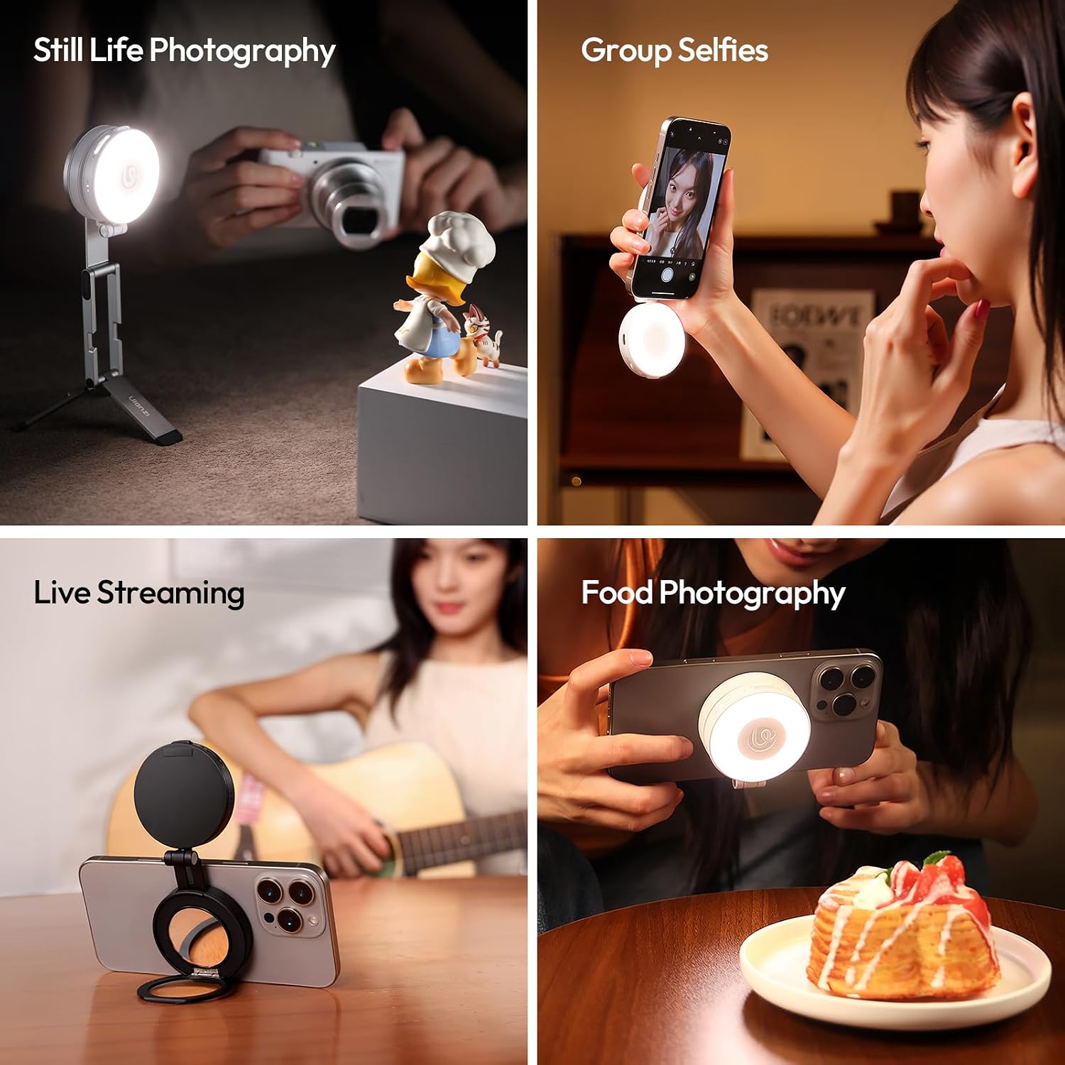 Thumbnail 6 de ULANZI LM23 magnetisches Selfie Licht 400 mAh