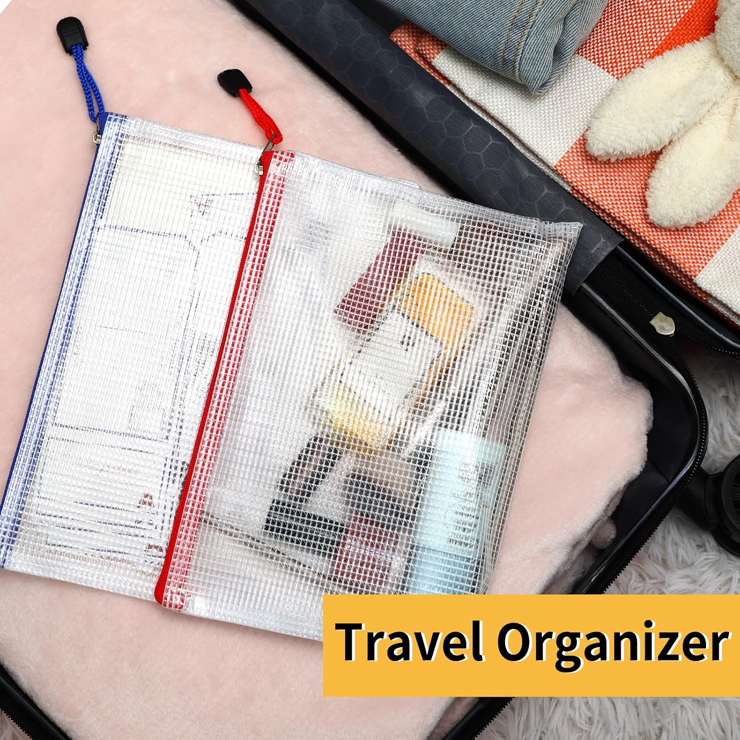Thumbnail 3 de EOOUT 36-Piece Mesh Zipper Pouches, 6 x 9-Inch, 12 Colors