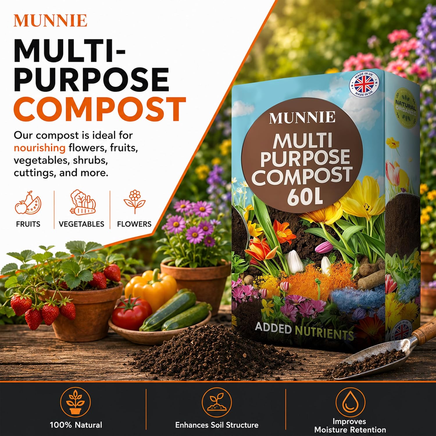 Thumbnail 3 de Munnie 60L Multi-Purpose Compost Soil Bag