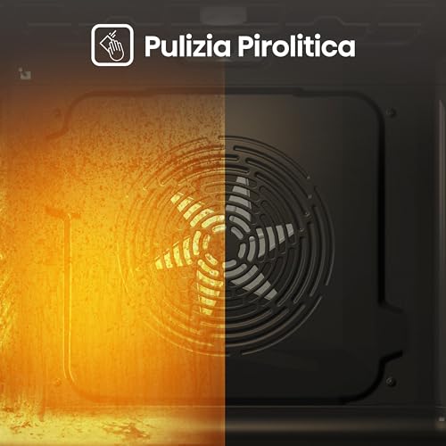 Thumbnail 6 de Forno da Incasso Hisense BI64213E4PX: 77 L Multifunzionale con Pizza 300°C, AirFry e Pulizia Pirolitica