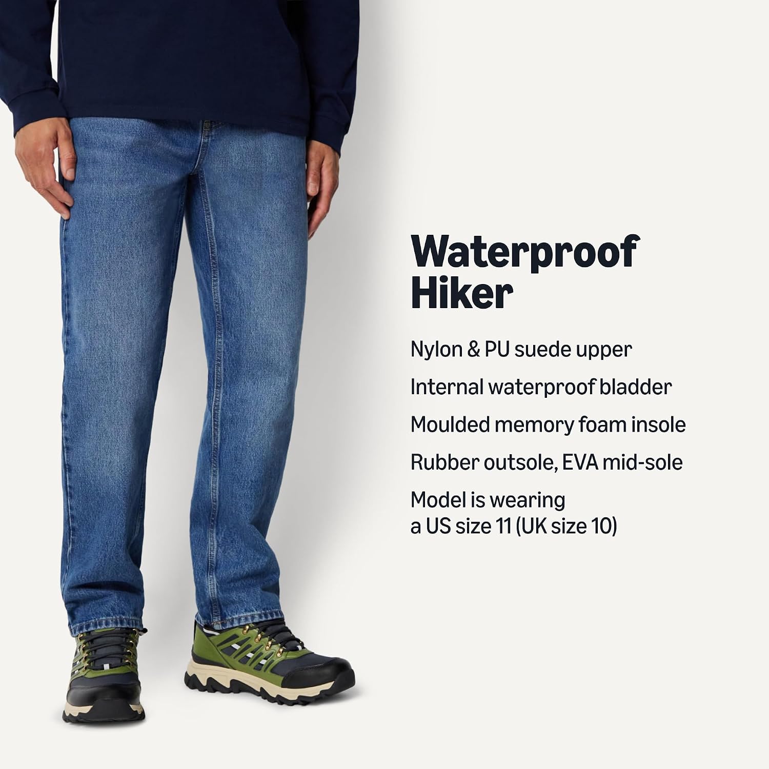 Detalle de Amazon Essentials Men's Waterproof Hiking Shoes
