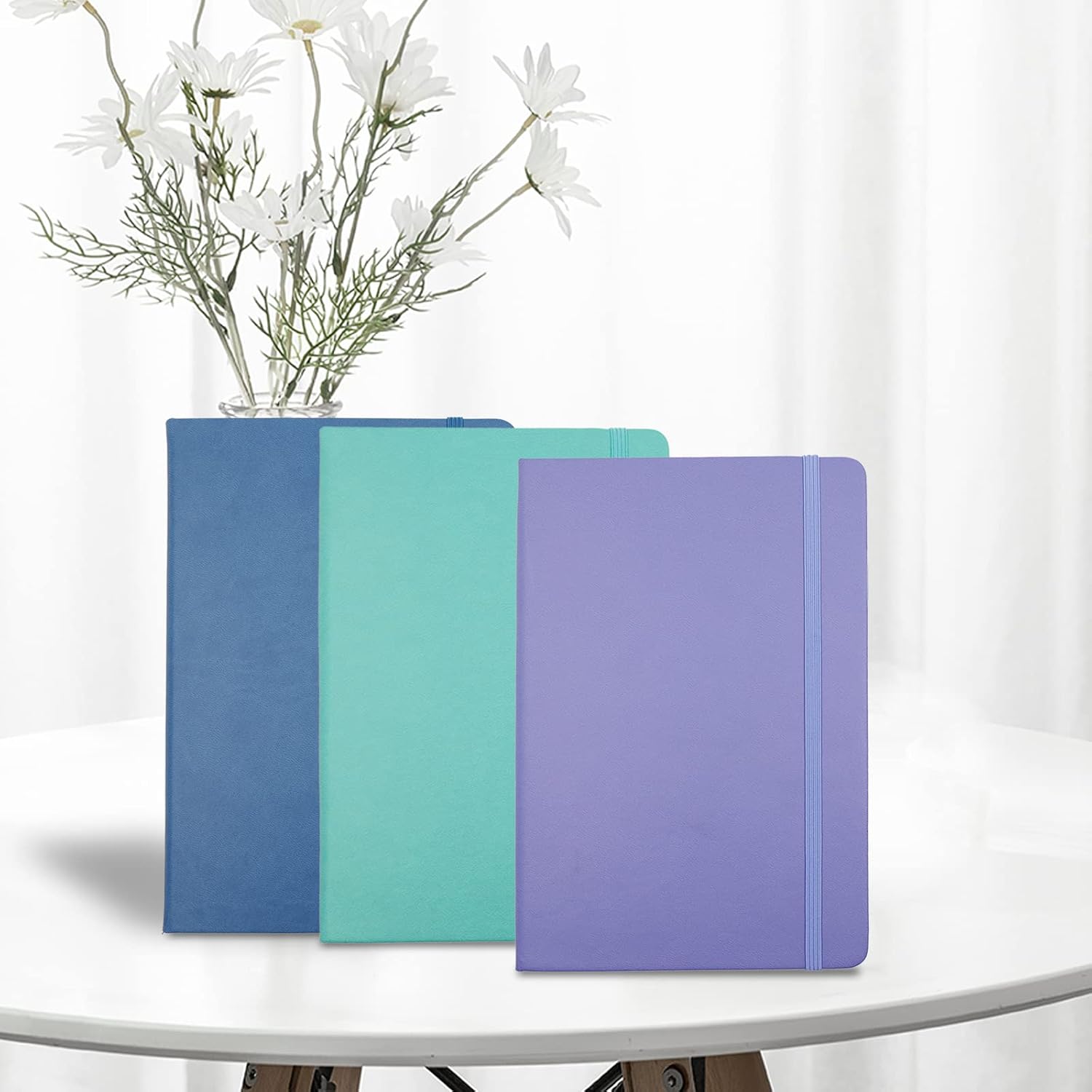 Detalle de Deziliao D0020 Hardcover Notebook, 160 Ruled Pages, Purple, 100 gsm Paper