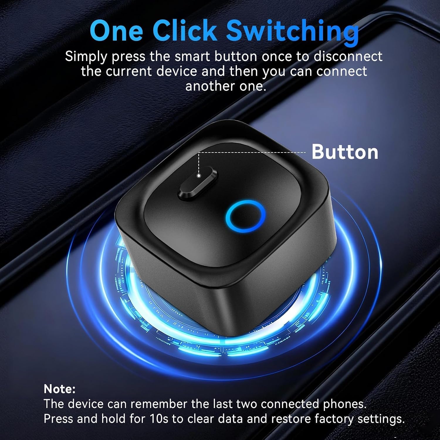 Detalle de 2 in 1 Adattatore Wireless per CarPlay & Android Auto – Plug and Play