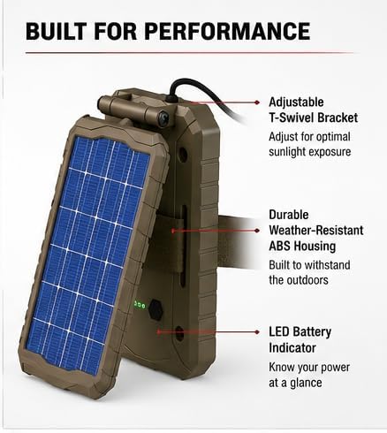 Detalle 2 de Stealth Cam STC-SOLP Solar Battery Pack, 12V, 3,000mAh, 10-ft Cable