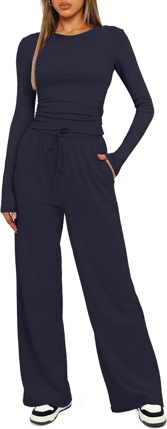 Thumbnail 2 de Darong 2-Piece Lounge Set Wide-Leg