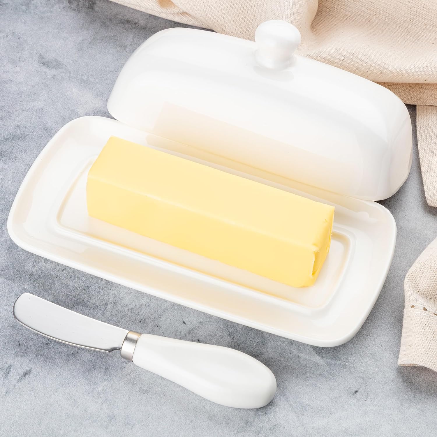 Thumbnail 6 de Zulay Kitchen Ceramic Butter Dish 7.3