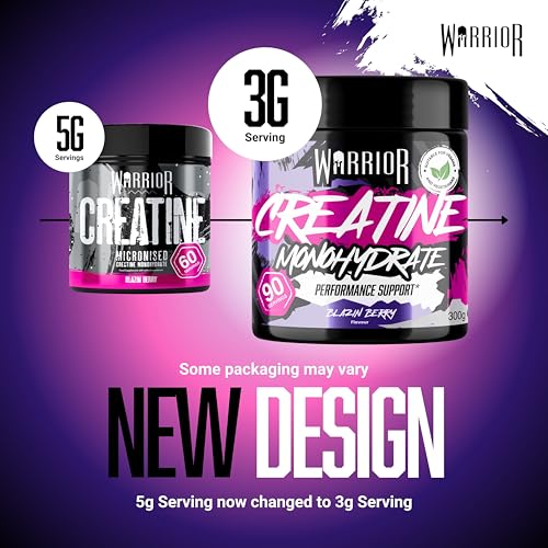 Thumbnail 3 de Warrior Creatine Monohydrate Powder 300g Pure Micronised – Clean, Vegan Strength Support