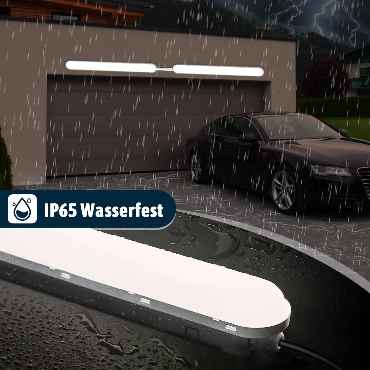Thumbnail 1 de buling Feuchtraumleuchte LED 150CM – 60W, 7500 lm, IP65, verknüpfbar