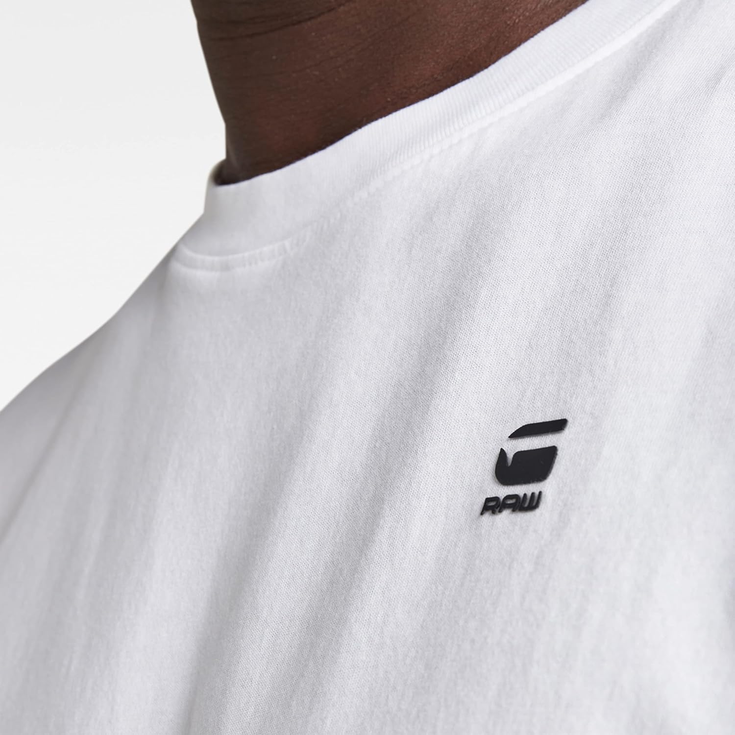 Detalle de G-STAR RAW T-Shirt – Rundhals, kurzer Arm, Umschlagsaum
