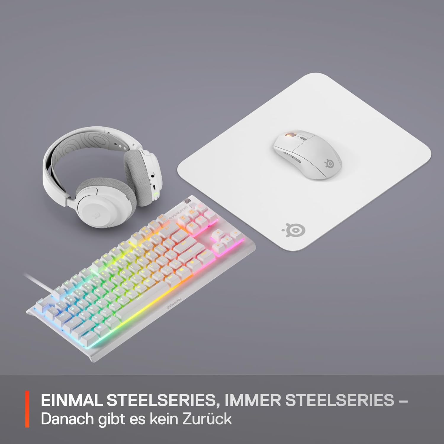 Thumbnail 6 de QcK Mauspad mittel Weiß von SteelSeries