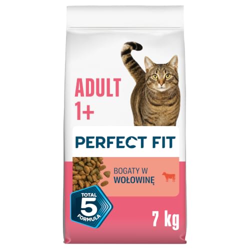 Detalle 2 de PERFECT FIT Adult 1+ Trockenfutter für Katzen 7 kg Rind – Ausgewogene Ernährung für Haut, Fell und Verdauung