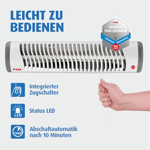 Thumbnail 6 de Reer EasyHeat Flex Wickeltisch-Wärmestrahler 500 W – Standgerät, Weiß