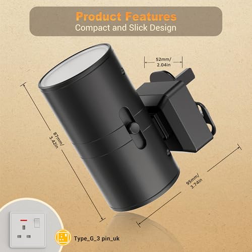 Thumbnail 3 de JandCase Night Light Plug-in with Dusk-to-Dawn Sensor