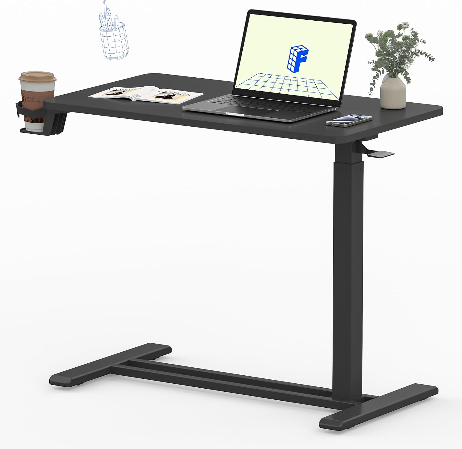 Detalle de FLEXISPOT Mobile Standing Desk 27.6-Inch