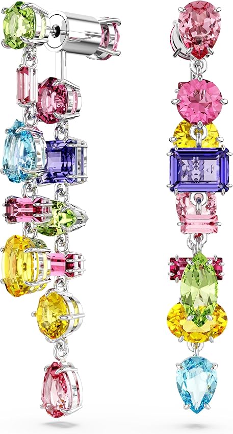 Thumbnail 2 de Swarovski Pendientes Gema verdes extralargos diseño