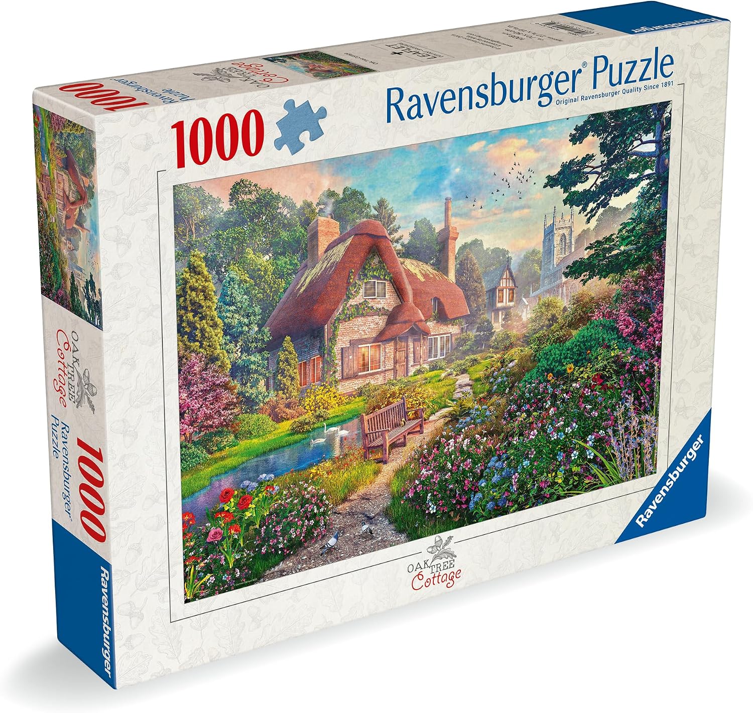 Thumbnail 1 de Ravensburger Oak Tree Cottage 1000-Piece Jigsaw Puzzle (Age 12+) — 70 x 50cm finished