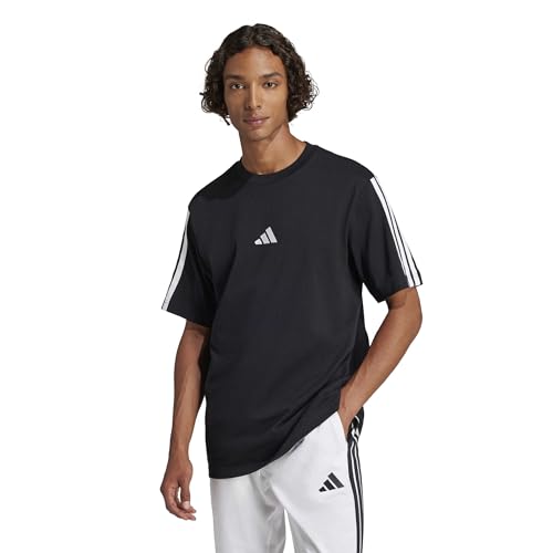 Thumbnail 2 de adidas Uomo Essentials Three Stripes camiseta negra L