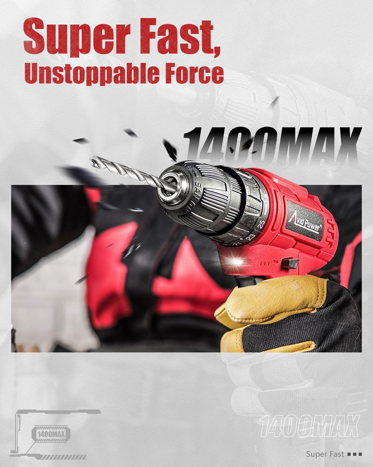 Detalle 1 de AVID POWER Cordless Drill 12V