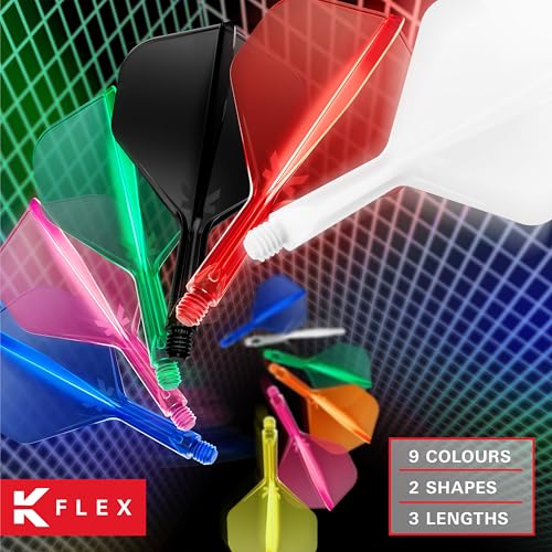 Detalle 2 de Target Darts K Flex Integrated Flight & Shaft Nr. 2 Orange – 3er-Pack