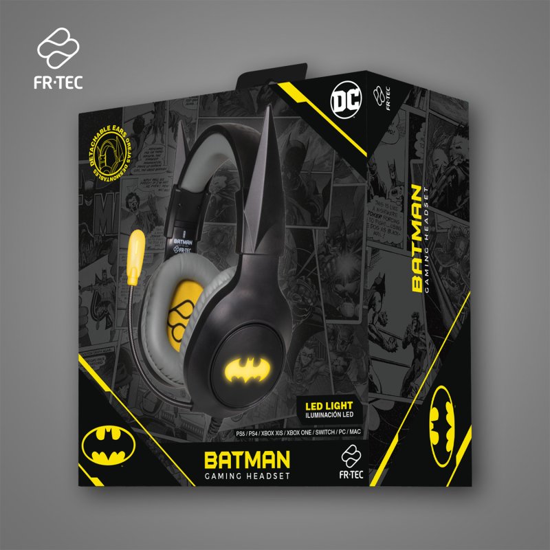 Detalle 2 de FR-TEC DC BATMAN Auriculares gaming negros