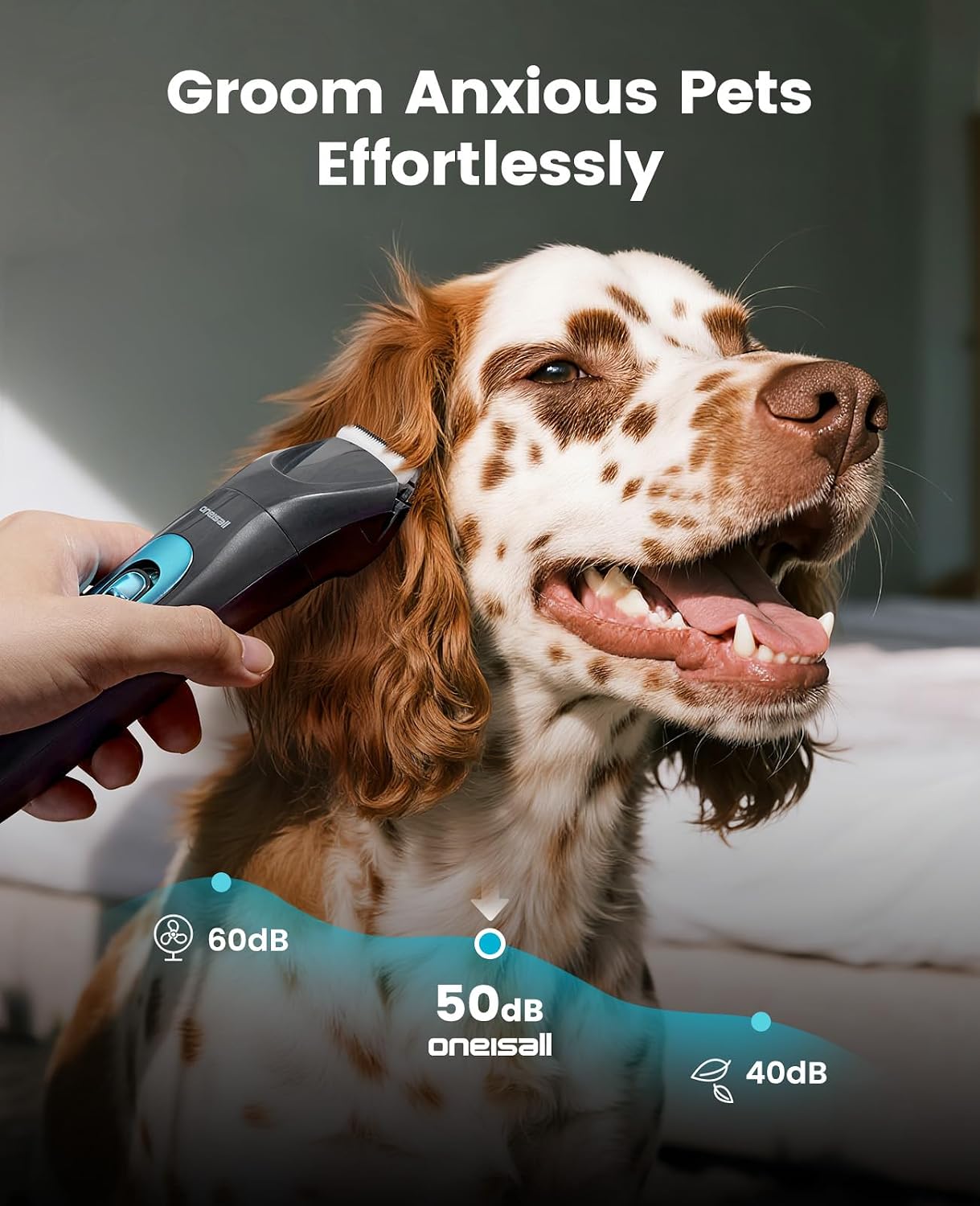 Detalle 2 de oneisall FC10 4-in-1 Pet Grooming Kit 7000 RPM