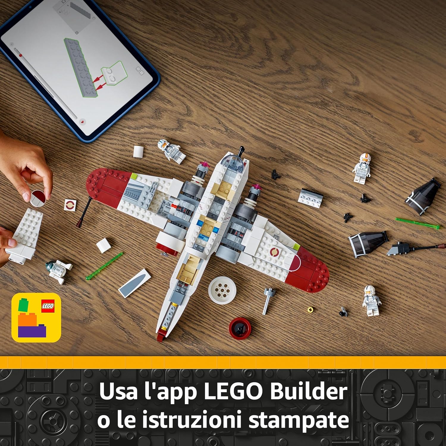 Thumbnail 5 de LEGO Star Wars 75402 Starfighter ARC-170: caccia stellare da collezionare con 4 minifigure e droide R4-P44