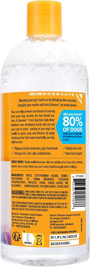 Detalle 2 de ARM & HAMMER Fresh Spectrum 473 ml aditivo dental para perros