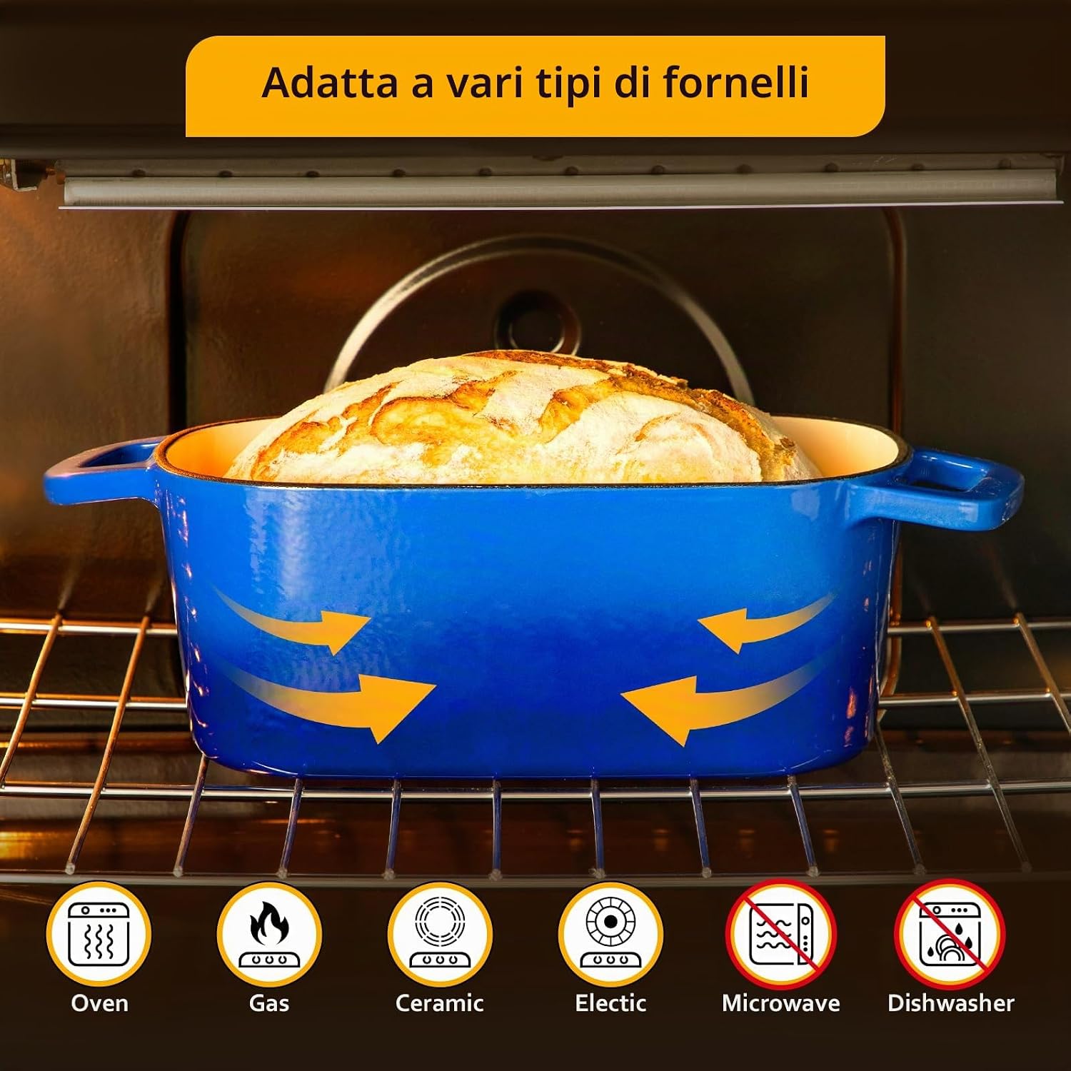 Detalle 2 de Velaze Pentola in Ghisa per Pane 3,4L