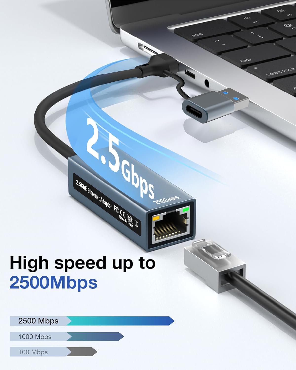 Detalle 2 de Omivine 2.5G USB-C LAN Adapter