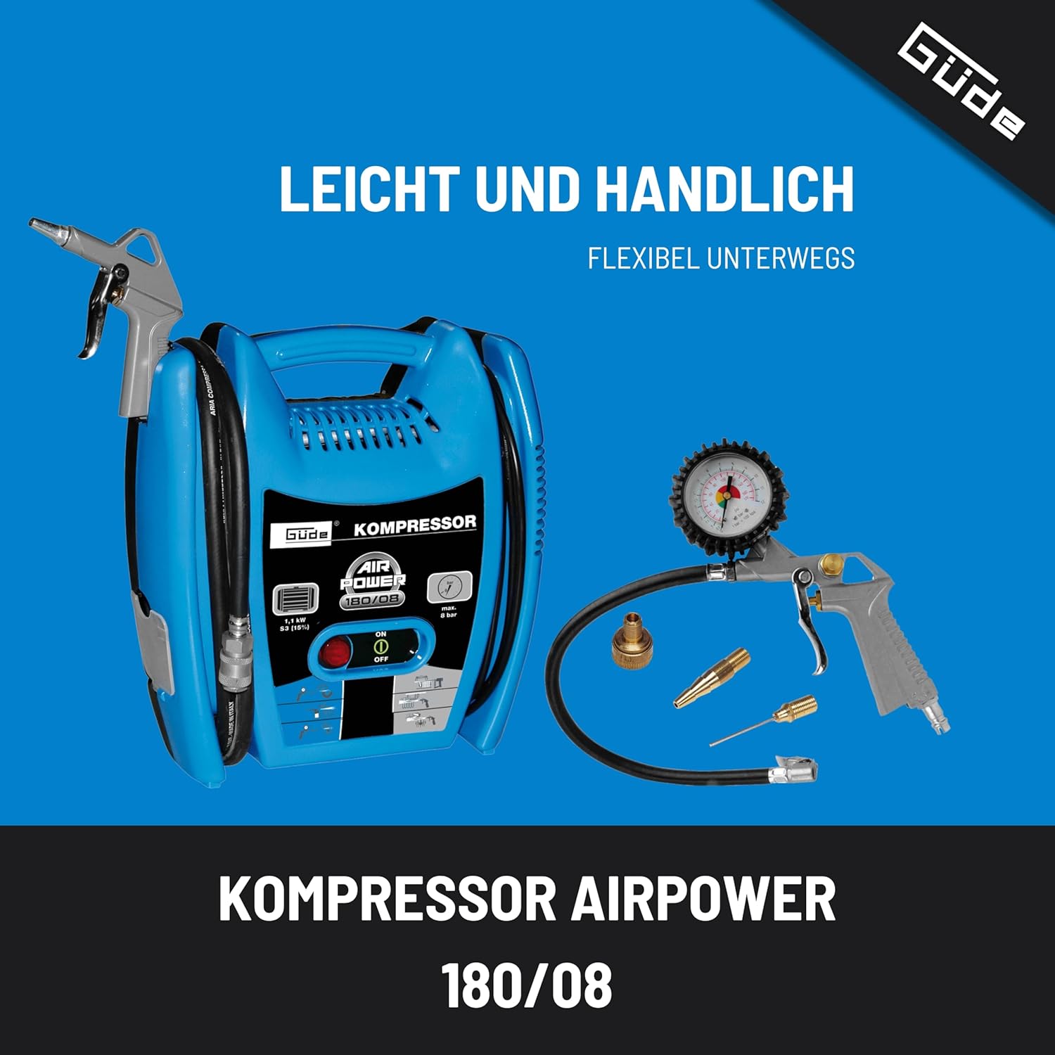 Thumbnail 1 de Güde Kompressor Airpower 180/08 Ölfrei