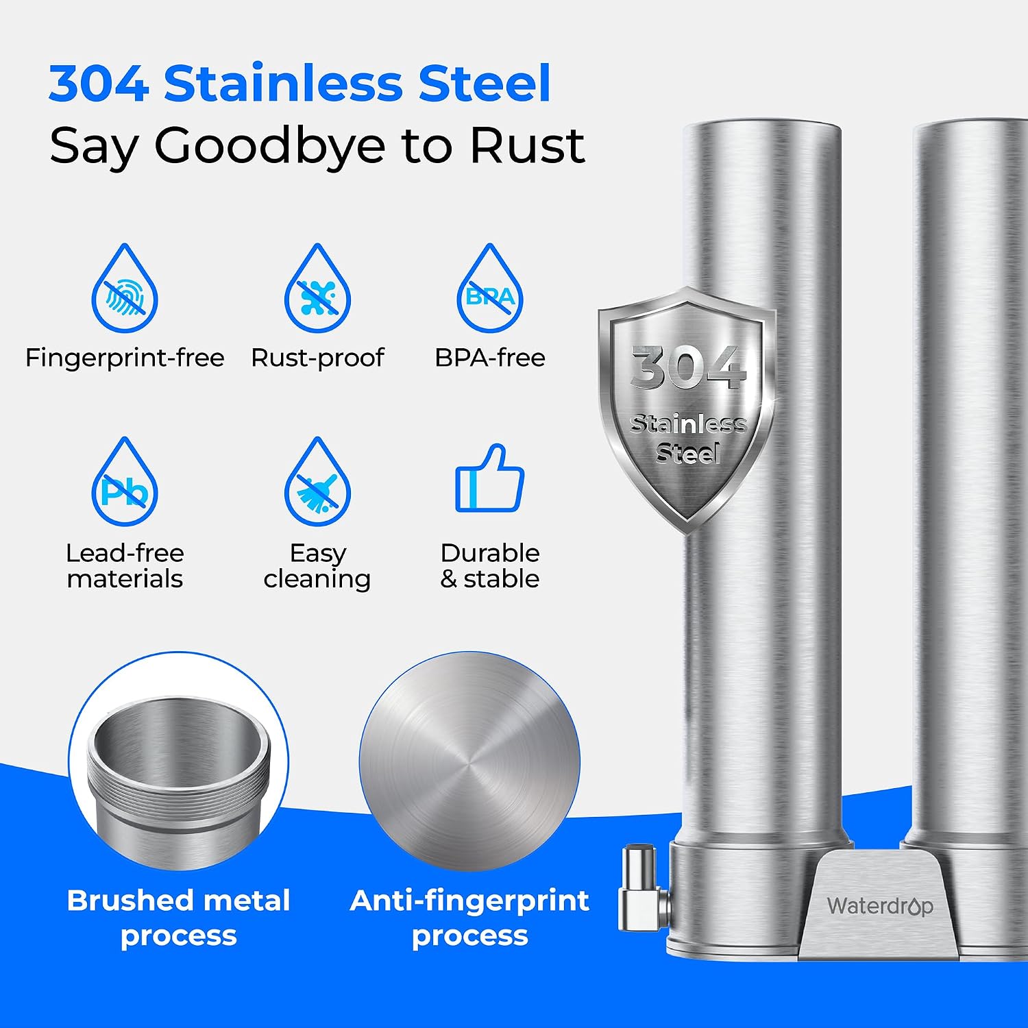 Thumbnail 4 de Waterdrop Under Sink Water Filter System, 304 Stainless Steel