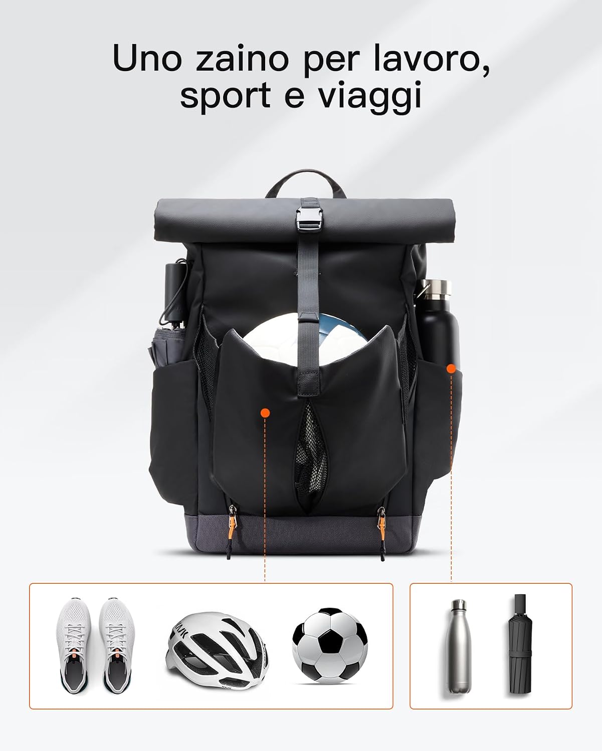 Thumbnail 5 de Inateck Zaino per laptop casual 25–30L: versatilità daily per pendolari e viaggi