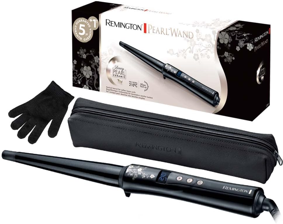 Detalle de Remington Rizador Conique Pearl - Ondas Suaves y Sueltos 🌊
