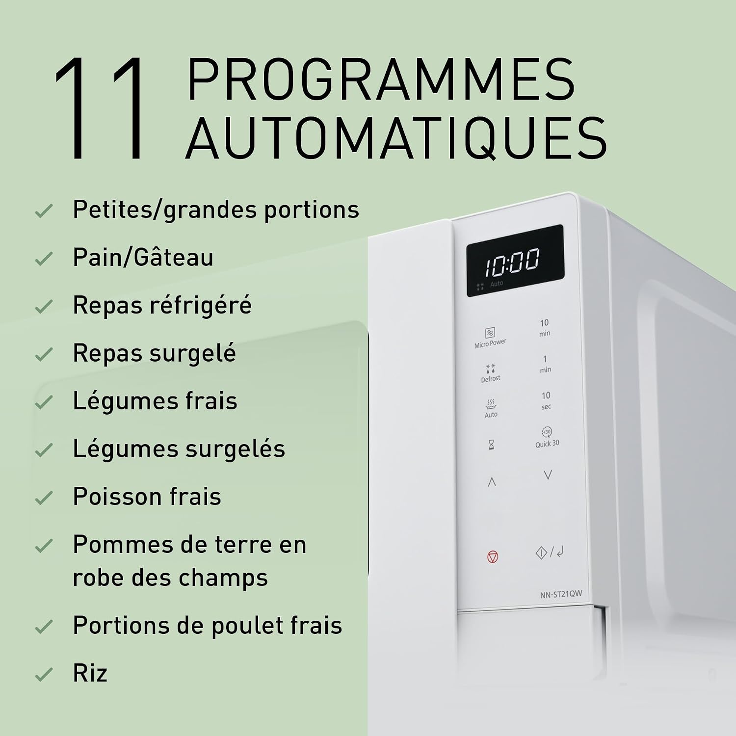 Thumbnail 5 de Panasonic NN-ST21QWEPG micro-ondes 20 L đČ