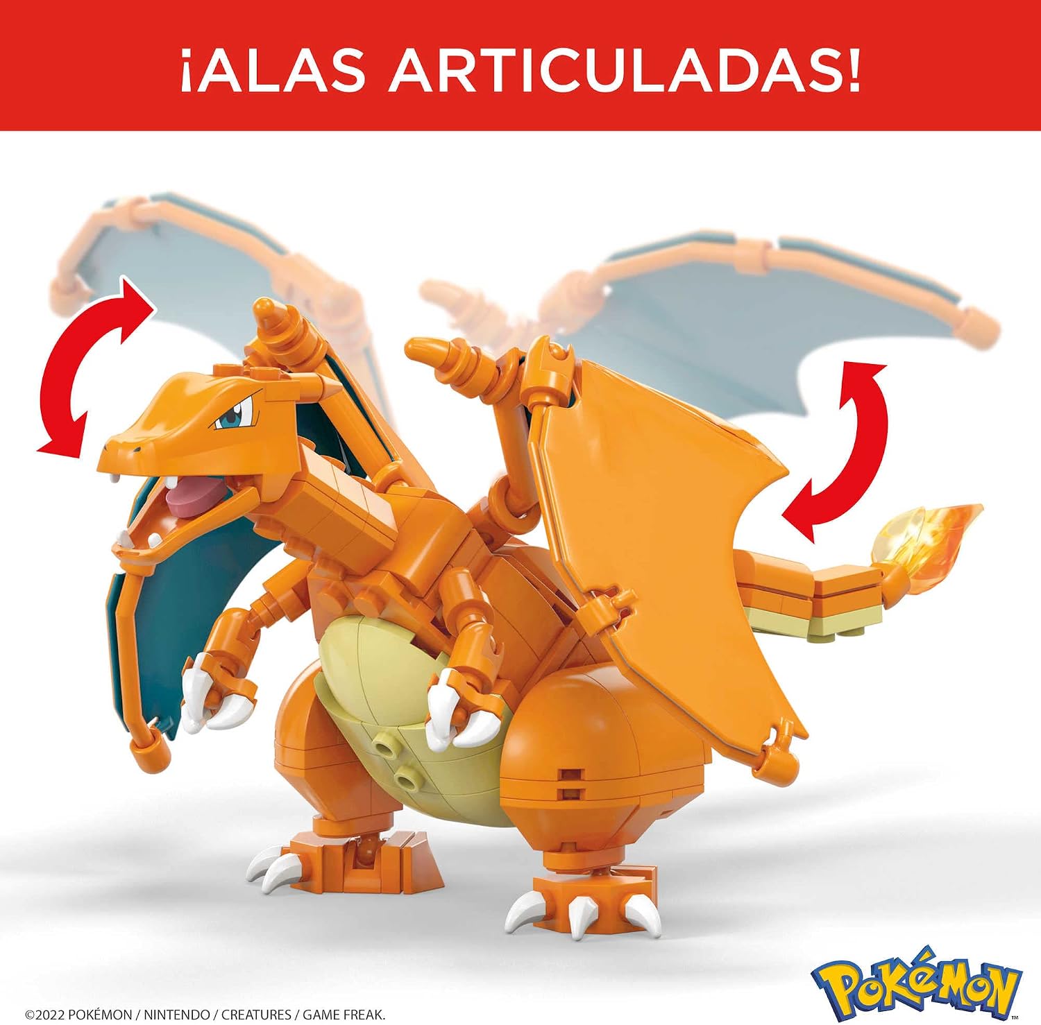 Thumbnail 4 de MEGA Construx Pokémon Charizard 🔥 – 222 Bloques de Construcción