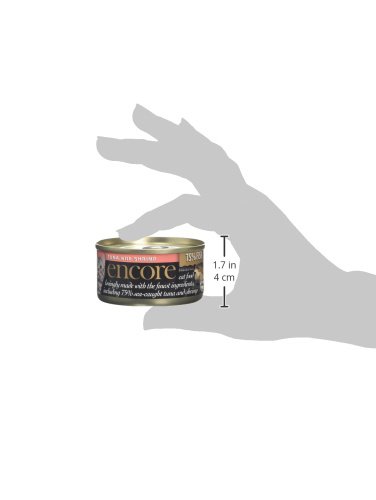 Thumbnail 4 de Encore Natural Adult Wet Cat Food: Tuna with Shrimp in Broth in 16 x 70g Tins