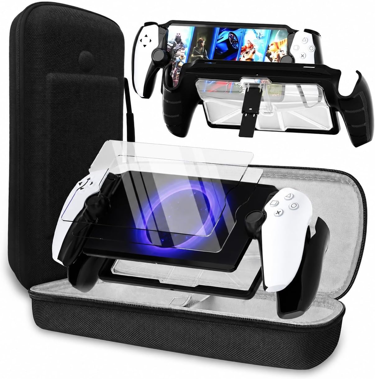 Thumbnail 6 de QUAGGY 3-in-1 Accessories Kit for PlayStation Portal: Tough Shell, Screen Protectors and Carrying Case