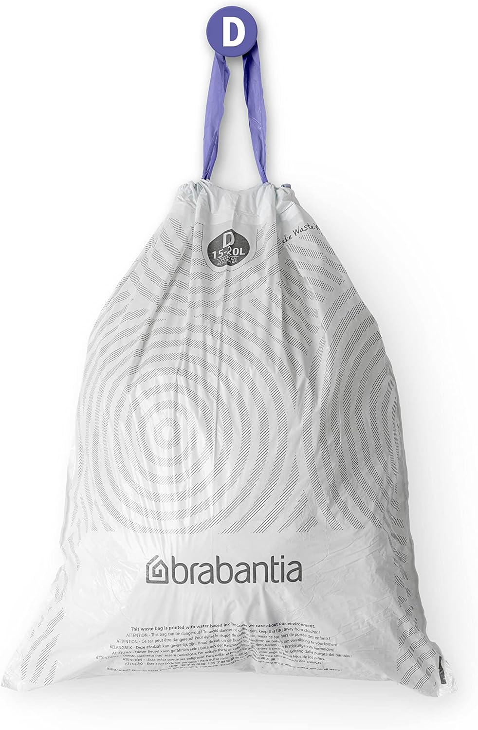Thumbnail 5 de Brabantia Sacs Poubelle PerfectFit Multipack Code D 10L/15L — Ultra Résistants, Poignées Coulissantes (6 rouleaux, 120 sacs)