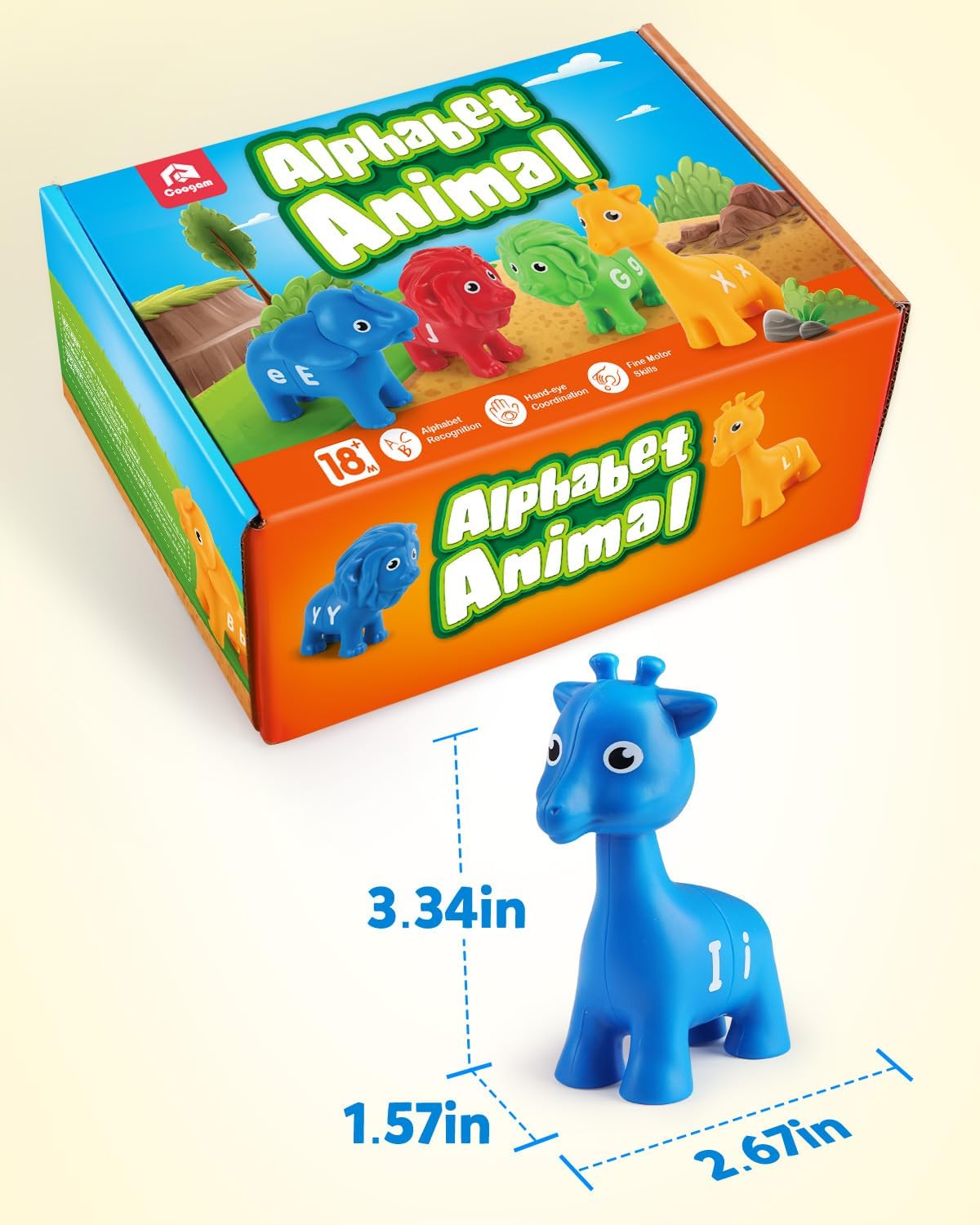 Thumbnail 6 de Coogam ABC Animal Alphabet Matching Game 26 pcs 🧩