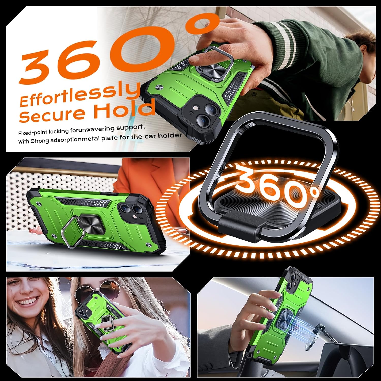 Thumbnail 1 de iPhone 11 Hülle mit Ring Halter, stoßfest