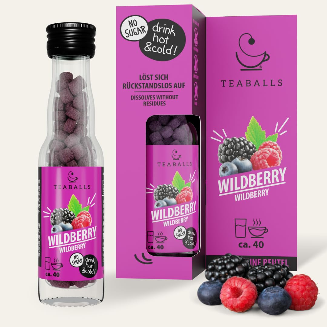 Detalle de TEABALLS Wildberry Früchtetee ohne Beutel
