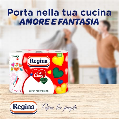 Detalle de Regina di Cuori – 18 Rotoli di Carta Cucina a 2 Veli