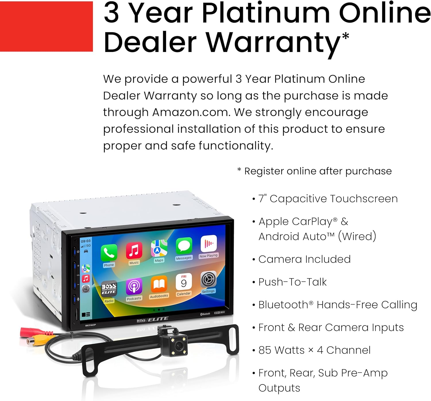 Thumbnail 1 de BOSS Audio BE7ACP-C 7-inch Car Stereo 📻