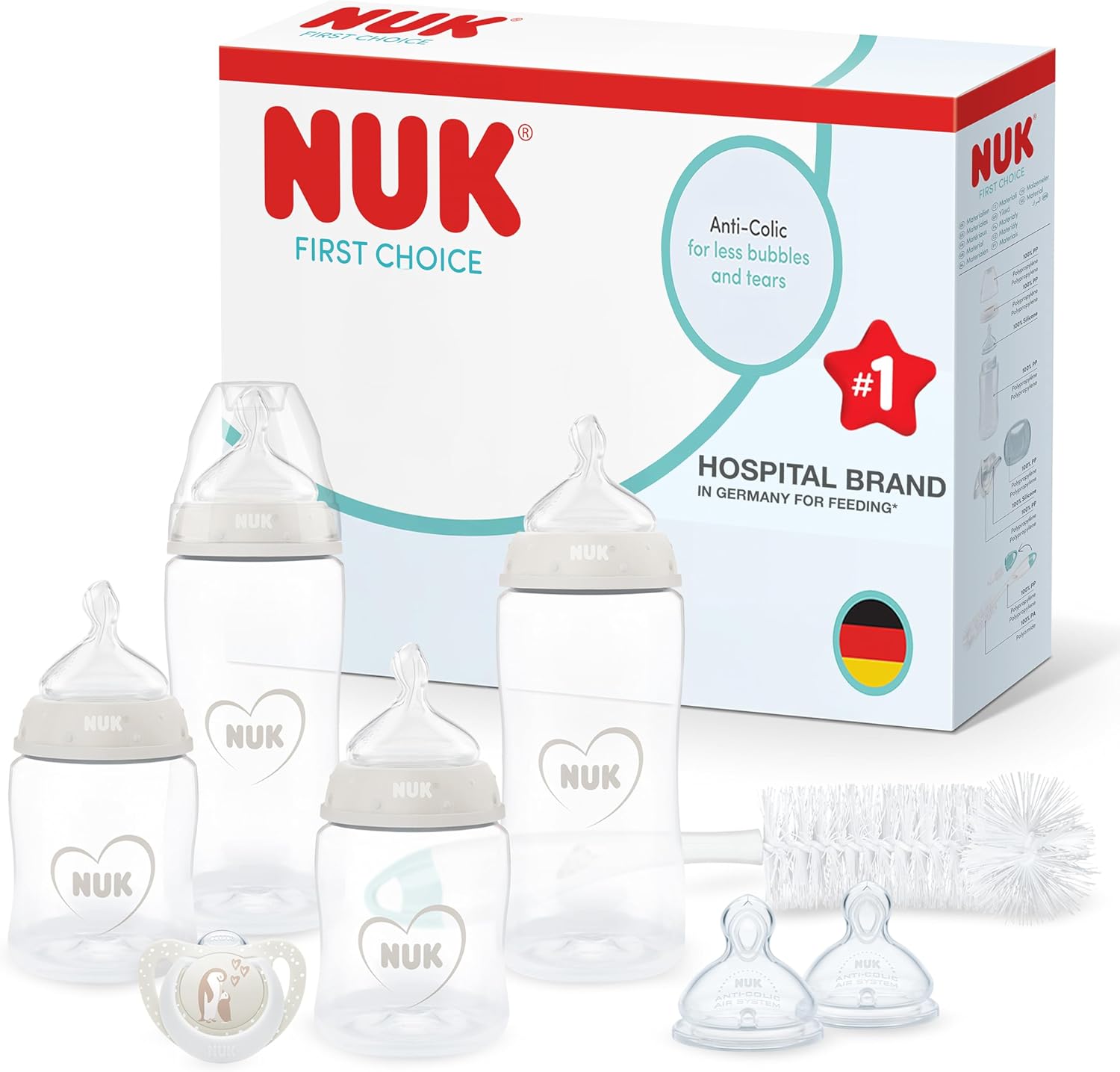Detalle de NUK First Choice Perfect Start baby bottles set